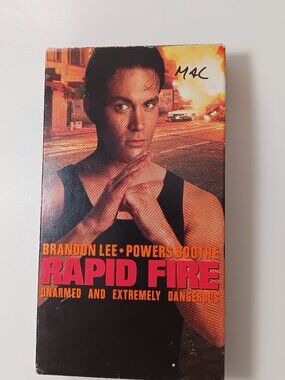 Rapid Fire VHS 1992 Brandon Lee Powers Boothe FOX video martial arts tested